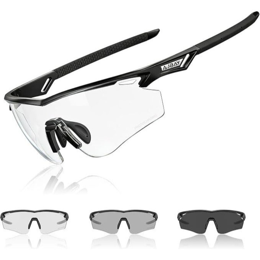 Ultra-Comfort Photochromic Cycling Sunglasses for Men Women, UV Protection